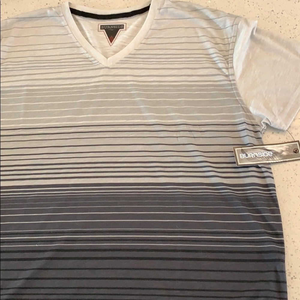 ♓️ vneck Tee burnside light to dark fade ♓️♓️♓️